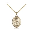 thumbnail image 1 of Gold Filled St. Louise De Marillac Pendant 3/4 x 1/2 inches with Gold Filled Lite Curb Chain, 1 of 1