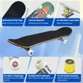 thumbnail image 2 of Complete Skateboards for Beginners,7 Layer Canadian Maple Double Kick Deck,31''Pro Cruiser Japanese skate Board, 2 of 5