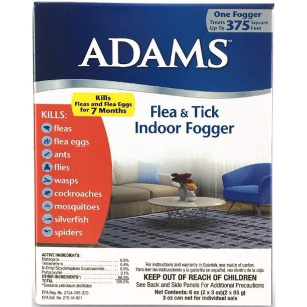 Adams Flea and Tick Indoor Fogger 3 oz [Dog, Flea & Tick Foggers] 2