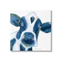Stupell Country Cow Face Farm Animal Animals & Insects Painting Gallery Wrapped Canvas Print Wall Art