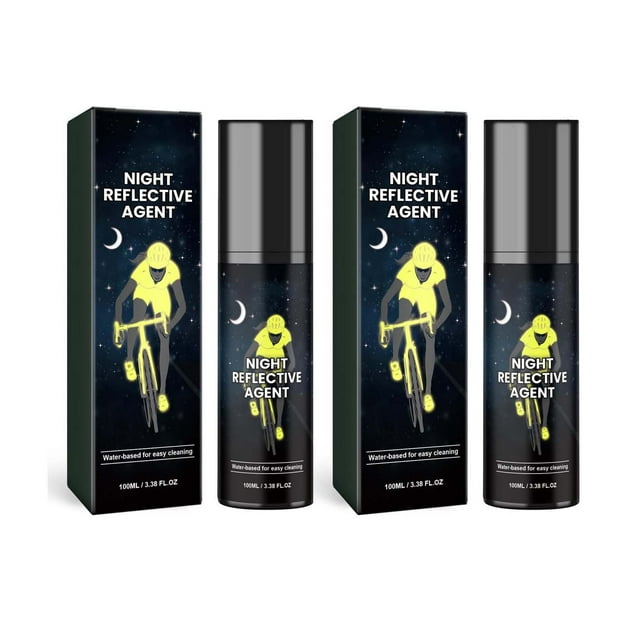 Reflective Spray Paint, Bike Marking Paint, 2-pack 200ml Cans, Outdoor Safety Markers, for Cycling, Road Marking, High Visibility, Night Riding Equipment, Automotive Markers, Ihhxbz