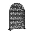 thumbnail image 2 of 72"x47"x16" Outdoor Privacy Screen with Stand Metal Balcony Decorative Screen,Black, 2 of 5