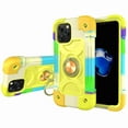 thumbnail image 2 of Dteck For iPhone 12 Pro Max Ring Stand Heavy Duty Slim Shockproof Hybrid Rugged Drop Protective Cover, Green/Yellow, 2 of 8