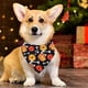 thumbnail image 3 of 2 Pack Halloween Dog Bandanas Triangle Bibs Dog Scarf for Halloween Party Pet Costume Levamdar  CPB-SSW555-1, 3 of 5