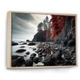 thumbnail image 2 of Designart "Wild Coastline II" Landscapes Floater Framed Canvas Art Print, 2 of 7