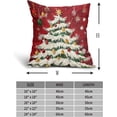 thumbnail image 4 of Red Christmas Pillow Covers 18X18 Inch Xmas Tree Snowflakes Star Decorative Pillow Cases Set of 2 Winter Holiday Throw Pillows Farmhouse Home Decor for Sofa Couch Cushion Outdoor, 4 of 6
