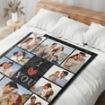 thumbnail image 4 of Personalised Gifts for Mum - Customizable Flannel Blanket with Photo and Text - Personalized Gifts for Mother's Day, Customized Christmas Birthday Gifts for Women, Best Mum Gifts, 4 of 6