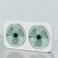 thumbnail image 5 of Klonfd USB Portable Fan With Heads – Wall & Desktop Use – Compact Rechargeable Hanging Fan For Home Or Outdoor – Versatile Bladeless Solution, 5 of 5