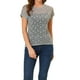 thumbnail image 1 of INSPIRAR CHIC Blusa Casual de Encaje Floral de Manga Corta para Mujeres en Gris del Día de San Valentín, 1 of 7