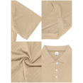 thumbnail image 3 of Alivor Mens Casual Polo Shirt Short Sleeves Ribbed Top S-XXXL, 3 of 5