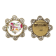 thumbnail image 1 of Qatar amor corazon Landscap bandera nacional Broche de flores, regalo de joyería para mujeres y niñas Unbranded M, 1 of 3