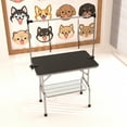 thumbnail image 2 of Demi Bonn 36" Pet Grooming Table for Large Dogs Adjustable Height Portable Trimming Table Drying Table w/Arm/Noose/Mesh Tray, Black, 2 of 10