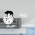 thumbnail image 2 of Organizador de reloj de pared flotante silencioso con diseño de gato, con movimiento silencioso y sin , cesta de almacenamiento analógica para s, 2 of 8