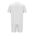 thumbnail image 5 of Dagegui Summer Outfit Sets for Men Waffle Crewneck T-Shirts and Short Pants Set Casual Beach Outdoor Outfits Solid Sweatsuits White 3XL, 5 of 5