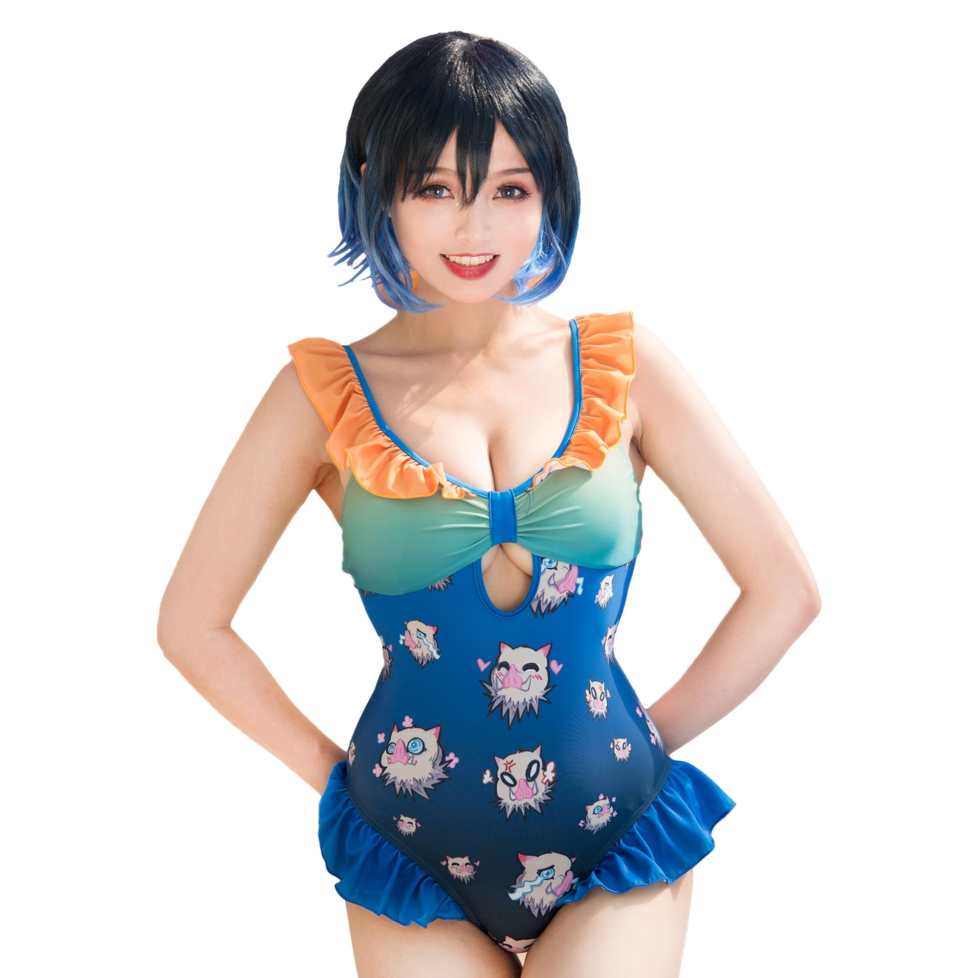 Premium Vector | Cute anime bikini girls