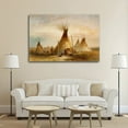 thumbnail image 5 of Native American Sioux Indians Teepee Canvas Wall Art Poster Decorative Bedroom Modern Home Print Picture Artworks Posters 16x24inch(40x60cm), 5 of 6