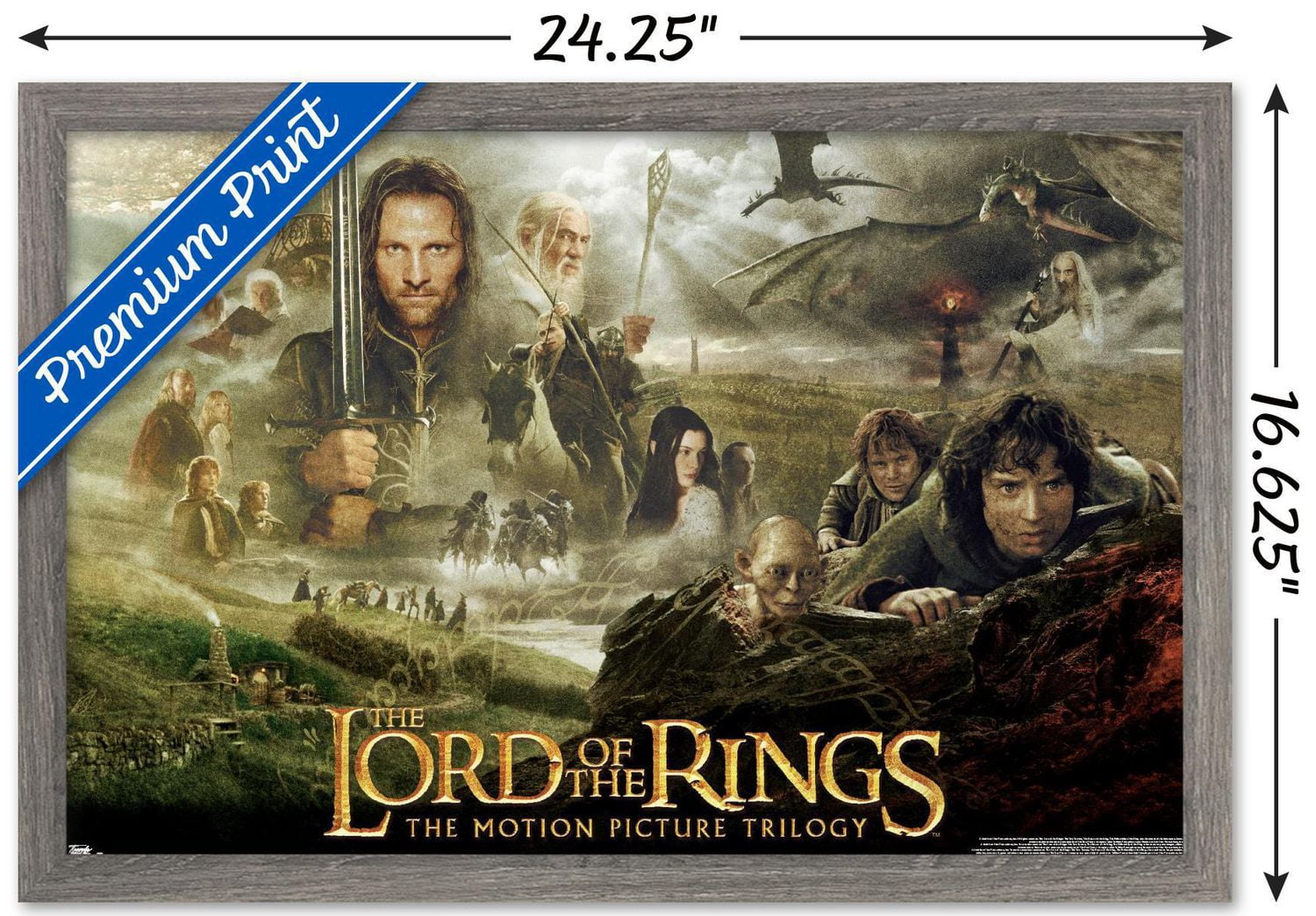 The Lord of the Rings: The Motion Picture Trilogy Wall Poster