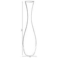 thumbnail image 4 of Uniquewise 43 Inch Tall White Modern Fiberglass Narrow Trumpet Floor Vase, 4 of 5