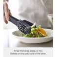 thumbnail image 2 of Yamazaki Home Floating Utensil - Four Styles, Black, Silicone, Tongs, Dishwasher Safe, Floating Design, No Assembly, 2 of 7