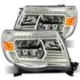 thumbnail image 2 of Alpharex Projector Headlights Chrome Fits select: 2005-2011 TOYOTA TACOMA, 2 of 10