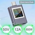 thumbnail image 4 of Yimiti Usb Power Tester Voltage Current Capacity Meter Power Meter Multimeter 4.5-50V,Color Screen, 4 of 7