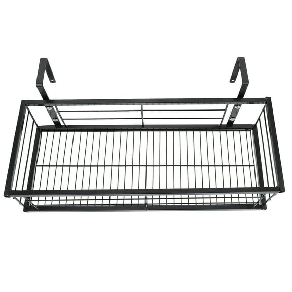 unbranded 1Pc Balcony Hanging Flowerpot Rack Rectangular Railing Fence Planter Holder