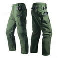 thumbnail image 5 of Fleece Lined Cargo Pants for Men Waterproof Pants Winter Warm Ripstop Cargo Pants with Pockets Green S, 5 of 9