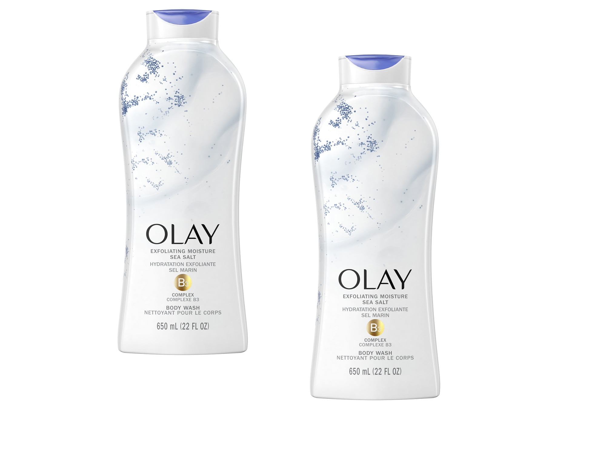Olay Exfoliating Body Wash with Sea Salts, 22 fl oz 2 Pack