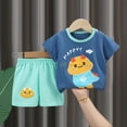 thumbnail image 3 of NIEWTR Toddler Baby Boy Girls Summer Outfits Short Sleeve T-Shirt + Short Pants 2PCS Set Casual Clothes Summer Pjs For 18-24 Months 2t 3t 4t 5t 6t Children's Day Gift 2PCS Set ,7-8 Years, 3 of 3