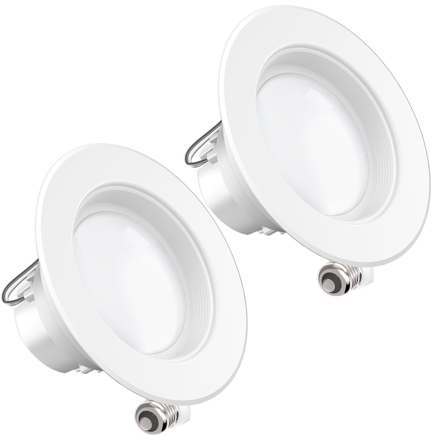 UL 11W=40W Damp Rated 4000K Cool White 660 LM Simple Retrofit Installation Dimmable Energy Star Baffle Trim Sunco Lighting 4 Inch LED Recessed Downlight