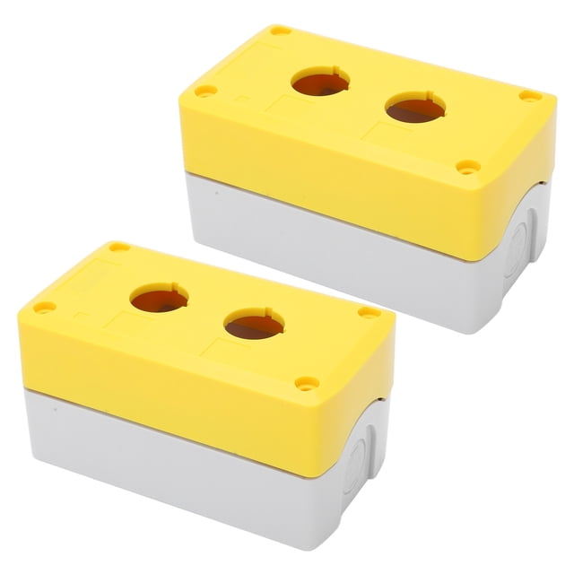 Control Station Box, Easy Operation Durable 2 Holes Push Button Box For Machine