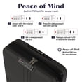thumbnail image 4 of Halicool Valise Rigide de Cabine Extensible de 20 Pouces avec Roues Pivotantes, Noire, 4 of 9