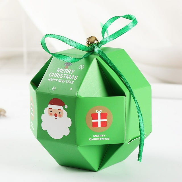 Chmadoxn Christmas Decorations, Decorative Candy Boxes,Cookies, Christmas Candy Boxes Santa Claus Gift Box Present Packaging For Festival Holiday Year Lovely Packaging Box Candy Boxes
