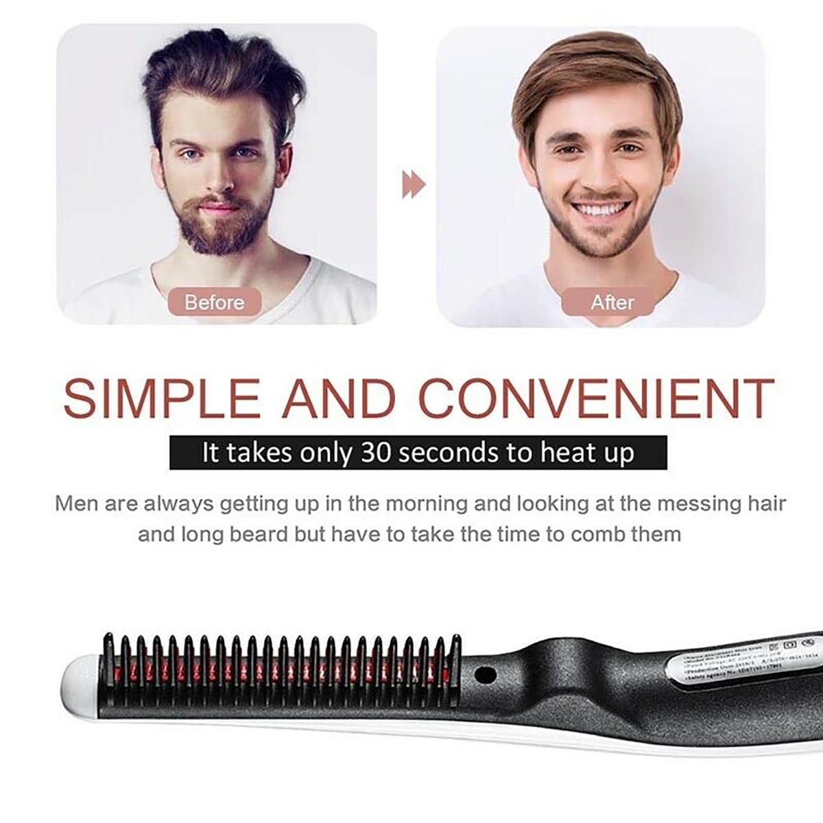 heated beard comb walmart