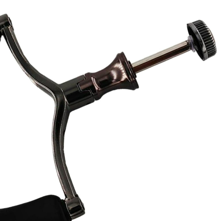 Fishing Reel Handle Grip DIY Metal Reel Replacement Handle Power Rocker Grip Black, Men's, Size: 12cmx11.3cmx3cm