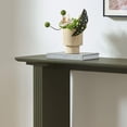 thumbnail image 2 of Kings Brand Furniture Varenne Console Table – Contemporary Rectangular Wood Entryway Table with Fluted Architectural Legs, Slim Design for Hallway, Foyer, or Living Room (Caviar), 2 of 3