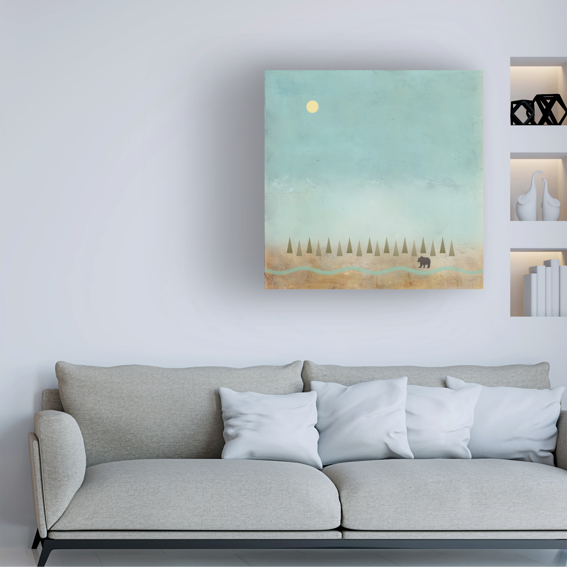 Trademark Fine Art 'Mountains in the Mist' Canvas Art by Tammy Kushnir