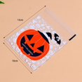 thumbnail image 3 of XKHBDL 100 pcs Halloween Treat Bags | Crystal Clear Cellophane Bags with Fun Scary Designs | Pumpkins Cello Bags | Halloween Party Decorations, Spooky Treat Bags, 3 of 6