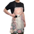 thumbnail image 4 of BZSMCE Chef Kitchen Apron 2 Pockets In Rose - Filled Fairy Cat's Crescent Glow Printed, 4 of 5