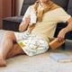thumbnail image 5 of Balery Chicken Pantalones cortos de pijama de punto de algodón para hombre con cinturilla y bolsillos-3X-Large, 5 of 6