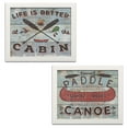 thumbnail image 2 of Gango Home Decor Lodge Cabin Fever I & II; Two 14x11in Art Prints in White Frames, 2 of 6