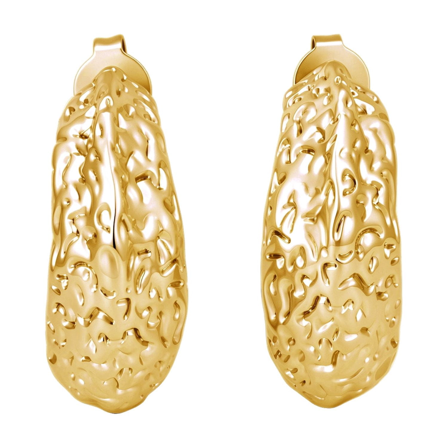Cate & Chloe Oaklynn 18k Yellow Gold Plated Hoop Earrings for Women