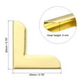 thumbnail image 2 of 20mm Metal Book Corners, 150pcs Photo Corners Book Corners Protector Metal for Scrapbook Book Binding, Gold Tone, 2 of 5