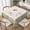 Bunny Plaid, variant on Xmas Gingerbread Tablecloth Square 54×54 Inch Holiday Festival Table Cloth Water Resistant Fabric Table Covers for Kitchen Dining Party Home Decor