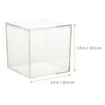 thumbnail image 2 of HLONK 2 Clear Square Cubes Storage Boxes 10x10cm Wedding Candy Gift, 2 of 4