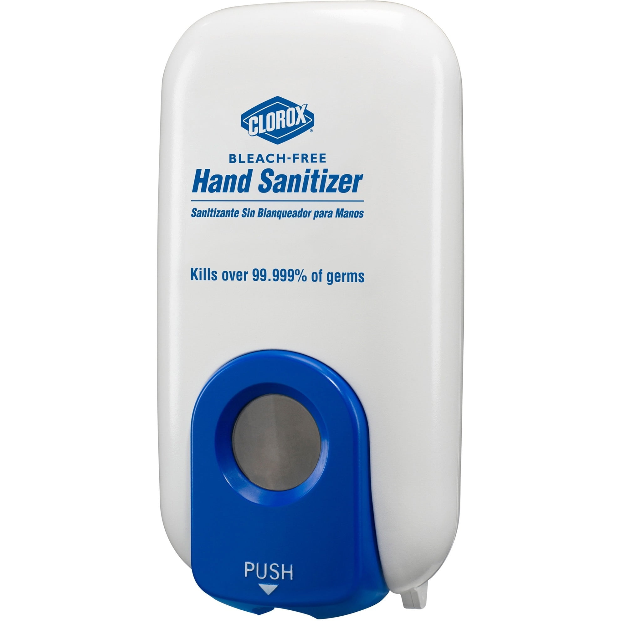 Clorox, CLO01752, Hand Sanitizer PushButton Dispenser, 1 Each, Clear, 1.06 quart