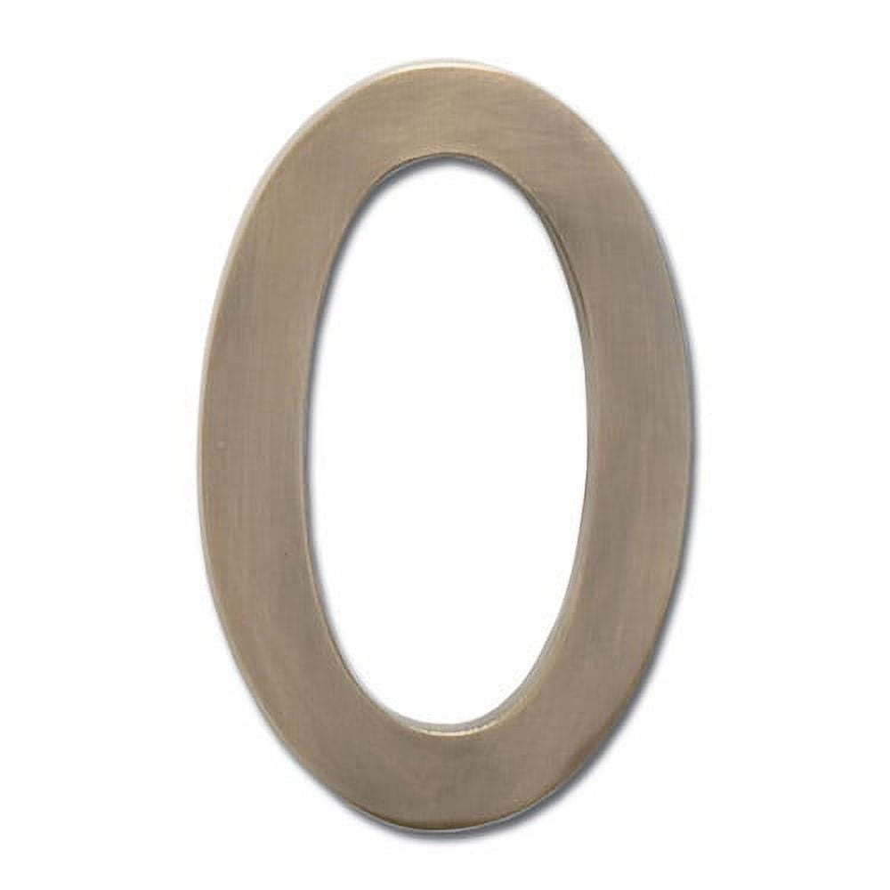 Architectural Mailboxes 3585SN-5 Solid Cast Brass 5 in. Satin Nickel Floating House Number 5