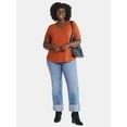 thumbnail image 4 of Terra & Sky Women's Plus Size V-Neck Tee with Short Sleeves, Sizes 0X-4X, 4 of 5