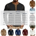 thumbnail image 3 of SAWOBUUN Mens Long Sleeve Ribbed Henley Shirt Slim Fit Color Block Knit Pullover Top Casual Stretch Thermal Undershirt for Fall Winter, 3 of 6