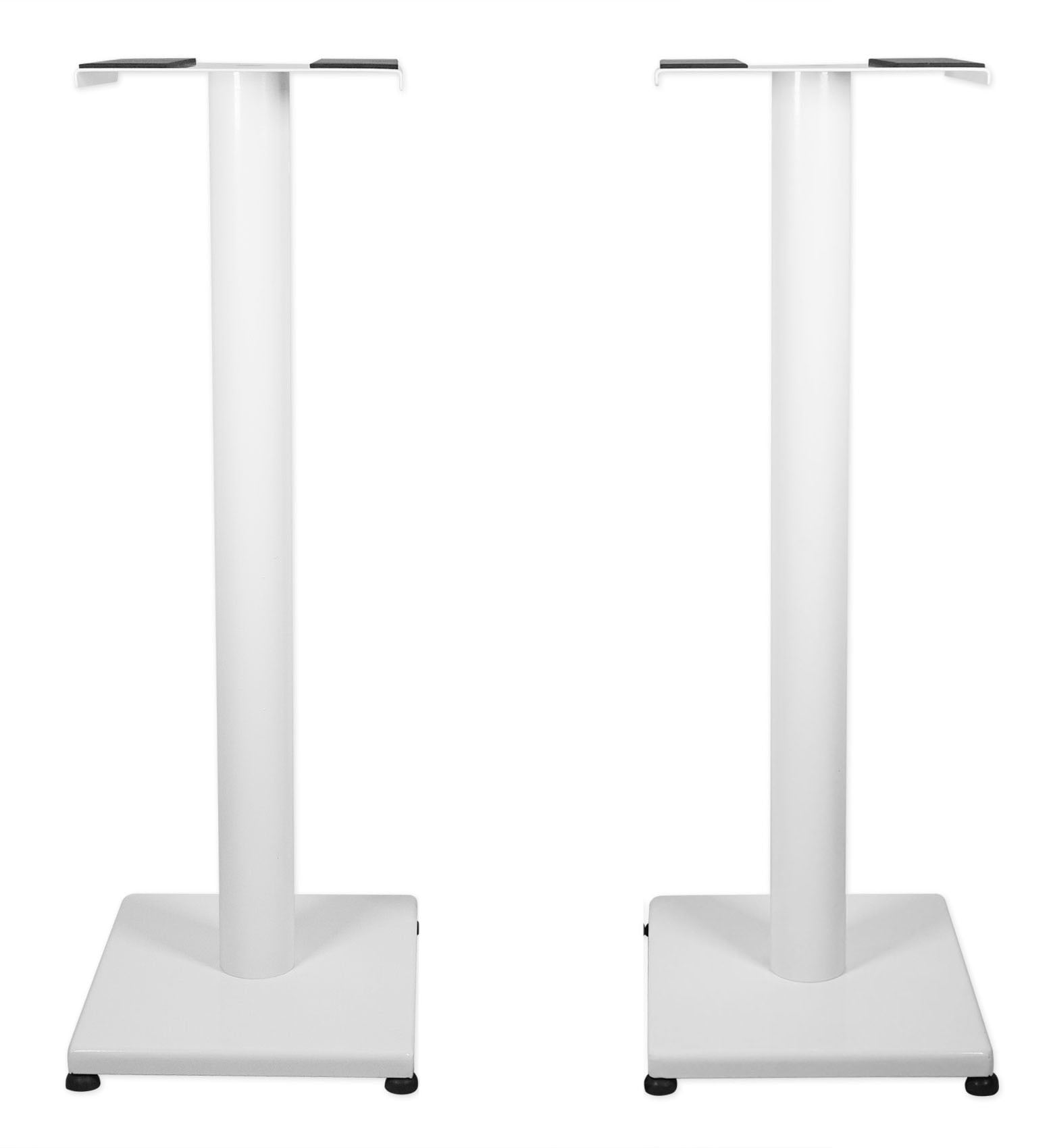 White 29 Steel Stands For Monitor Audio Silver 100 Bookshelf Speakers Walmart Com